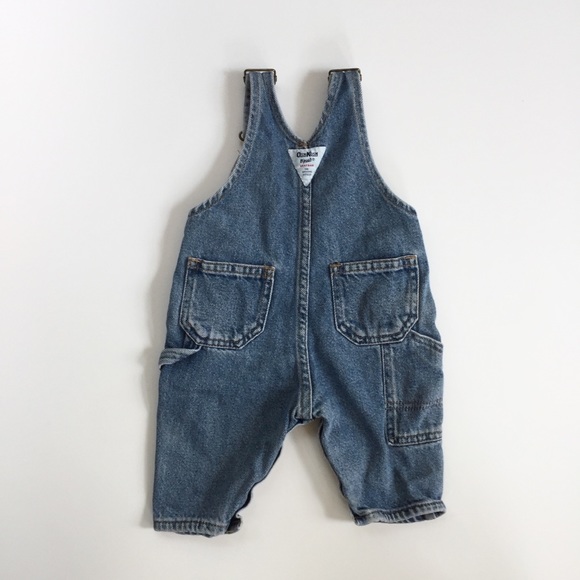 Vintage OshKosh Denim Overalls 3-6 Months - Picture 6 of 8